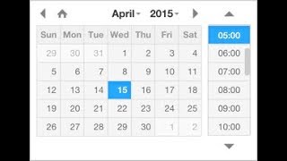 Date and time picker with html5