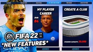 REVEALING *NEW* FIFA 22 CAREER MODE FEATURES! (My Player, Create A Club, Manager Mode! 😱)