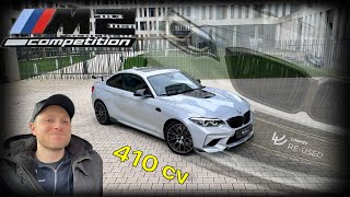 BMW M2 COMPETITION FULL CARBONE: 410 cv en propulsion sur mouillé 😓