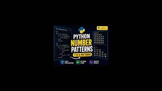 Number patterns using python code π#coding #vijaytechlife #programming #python