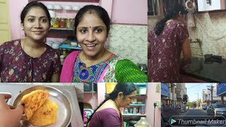 ஒரு வழியா saranya அக்காவ பார்த்தாச்சு🥰💞 | Tasty Sweet poli recipe | kutti vlog 😜😊