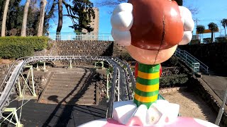 【4K60P】るなぱあく ジェットコースター 「ウェーブスターライド」 / ”Wave star ride” roller coaster at Gunma Luna Park