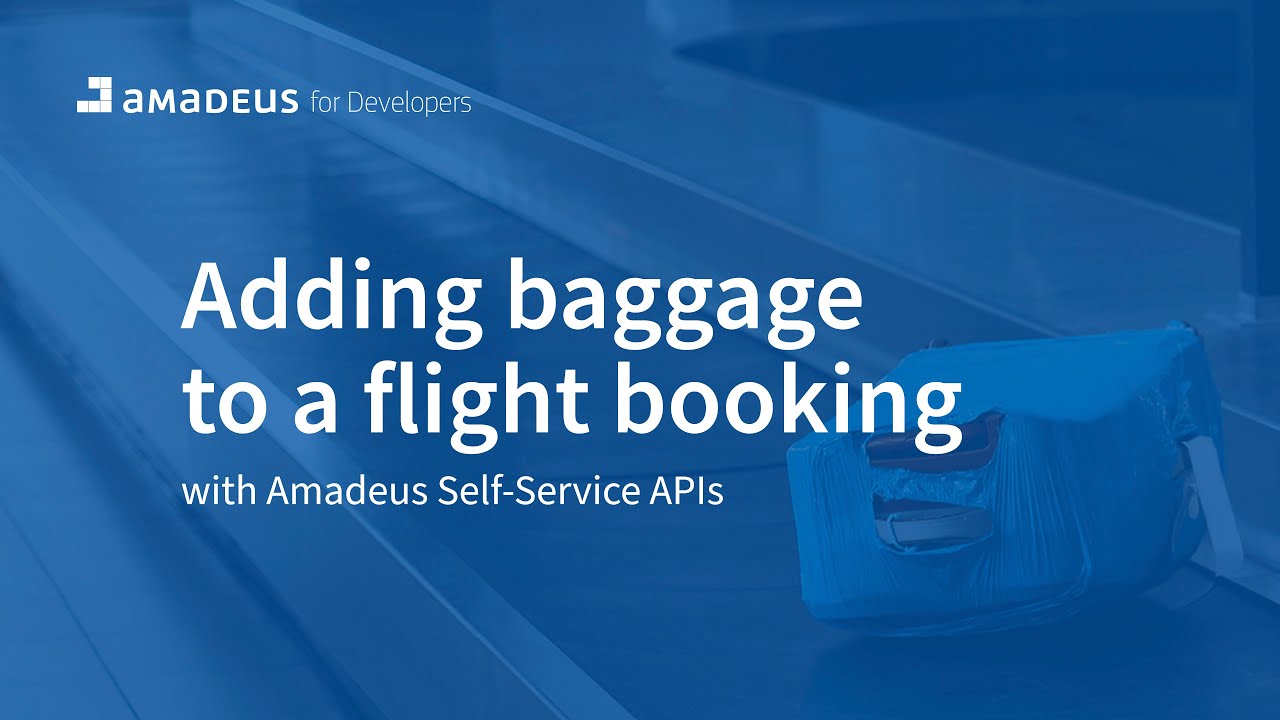 Adding Baggage With Amadeus Flight Booking APIs - YouTube