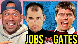 Steve Jobs vs Bill Gates. Epic Rap Battles of History REACTION!