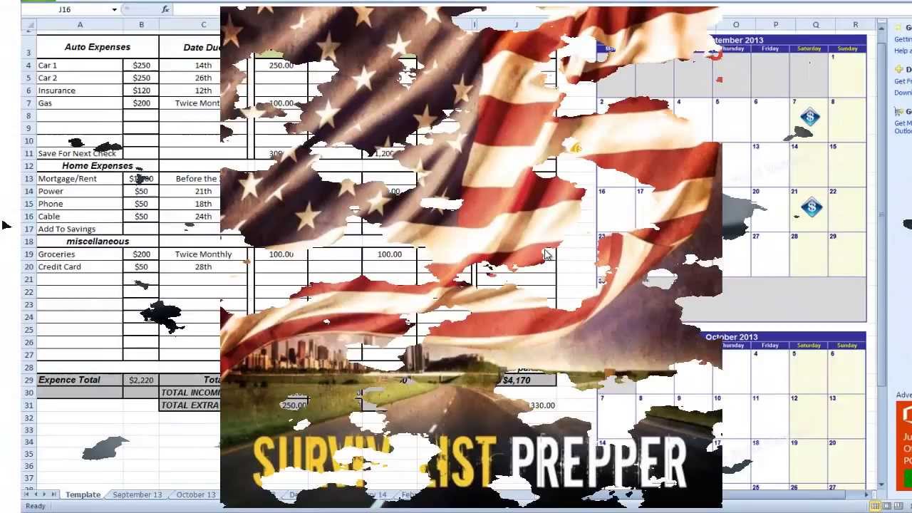 Monthly Budget Planner Youtube