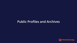 What Are Public Archives