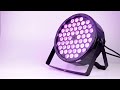 how do the dmx rgb 3 in 1 led par light work ？