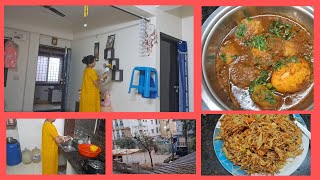 #banglavlog আধ ঘন্টা সময়⏰ হাতে নিয়ে আজ Living room টা deep clean করলাম☑️ /দুপুরে বানালাম ডিম কষা...