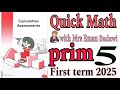 Math prim 5 -Genral  Revision -U 5-Part 2