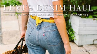 Levi's Jeans Haul (501s, 90's, Baggy Dad Jeans, Baggy Bootcut, 70's High Rise)