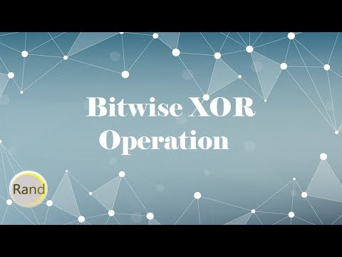 Bitwise XOR Operation Bitwise XOR Operation