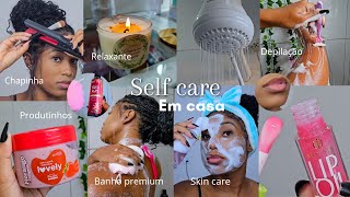 SPA DAY em casa✨️/ banho premium, skin care, depilação etc💖🫧