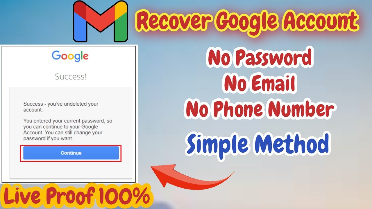 How To Recover Google Account Without Phone Number And Recovery Email ...