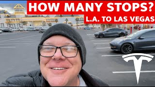 Tesla Road Trip: Los Angeles to Las Vegas Takes How Many Supercharger Stops?