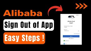 How To Sign Out Of Alibaba App !