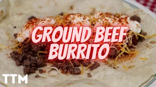 How to make a Ground Beef Burrito in the Toaster Oven