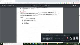 #7 - Practical example of declaring and initializing variable in c program using code blocks