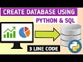 Create a Database using python |  Create a table in Database using python and SQL | python | SQLite