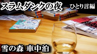 【ひとり言編】雪の森とスラムダンクの夜車中泊【フリードプラス車中泊】ふらっとでかけて車中泊17