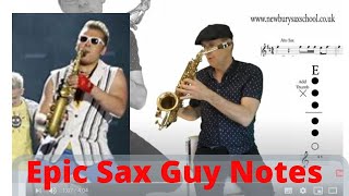 Epic Sax Guy how to play for alto sax