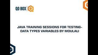 Java Data Types and Variables | QO-BOX