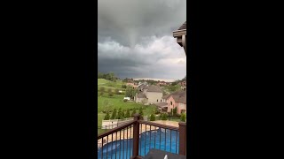 Terrifying moments tornado forms in Western PA
