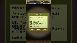 パズドラ　式神使いと妖ガチャを引いてみた！（星7確定）（無料配布） #game #パズドラ #ガチャ #式神使いと妖