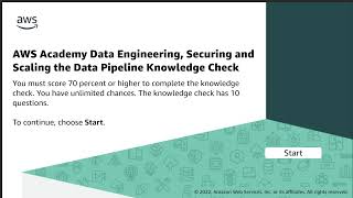 AWS Academy Data Engineering Module 5 Quiz 2025 - Securing and Scaling the Data Pipeline