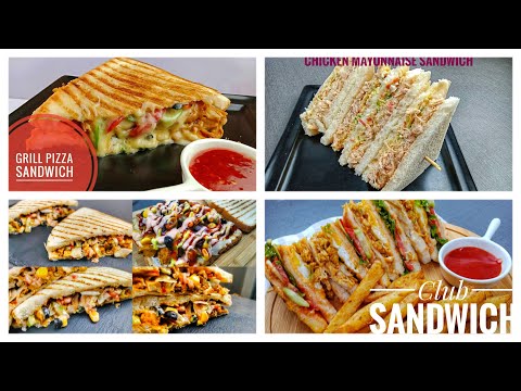 4 Easy Sandwich Recipe  Bread Sandwich Recipe  Ramzan Special Recipes Eat Yummyy