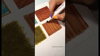 Así aprendí a hacer texturas para arquitectura… textura de madera #art #markers #drawing #artist