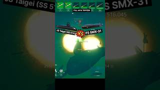 FS SMX 31 Destroyed JS Taigei in Modern Warships #shorts