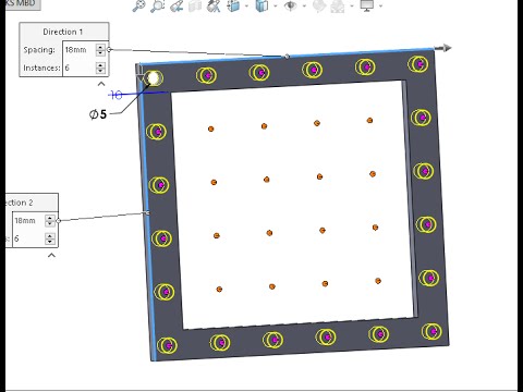 Linear Pattern Tips Solidworks Tutorial Youtube