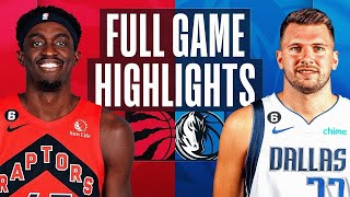 Toronto Raptors vs Dallas Mavericks Full Game Highlights | Nov 4 | 2023 NBA Season