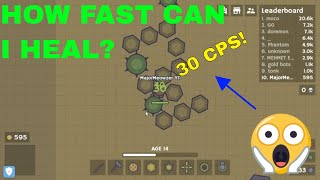 Seeing how fast I can heal in Moomoo.io