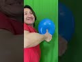 パンパンの風船に指はどこまでめり込むのか【how far can a finger go into an inflated balloon 】 shorts