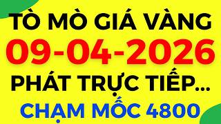 TRỰC TIẾP Giá Vàng, Giá Bạc Thế Giới Ngày 09-04-2026 Giá Vàng Sjc 9999 18k, DXY Hôm Nay