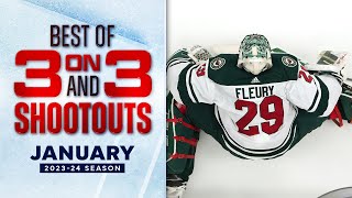 Best 3-on-3 Overtime and Shootout Moments from January | NHL 2023-24