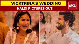Katrina Kaif & Vicky Kaushal Share Haldi Ceremony Pictures | Vicktrina's Wedding