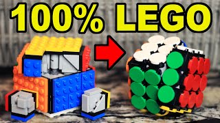 These Rubik's Cubes are 100% LEGO, and Turn GREAT!