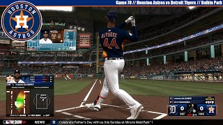 MLB The Show 24 | Houston Astros vs Detroit Tigers | Game 70