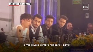 Sanremo 2019, la furia di Ultimo contro i giornalisti: "Dovete sempre rompere il c..."