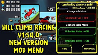 Hill Climb Racing v1.54.1 Mod Menu V2 (Unlimited Coins,Gems,Paints & Fuel) || by Gamer Aadil