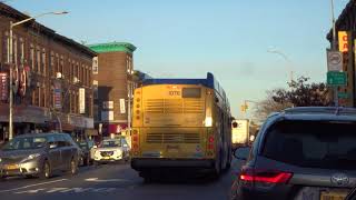 NYC Bus: Brownsville bound XN60 1076 B35 LTD at Church Av/McDonald Av