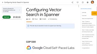 Configuring Vector Search in Spanner GSP1288