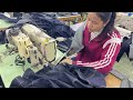 sewing 拉筒牛仔外套摆车均30秒单件小时120件左右完成技能产量分享。@asiawu