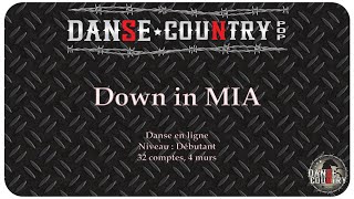 Down in mia - Danse en ligne - Niveau Débutant