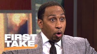 Stephen A. Smith officially fired up for Thunder vs. Warriors | First Take | ESPN