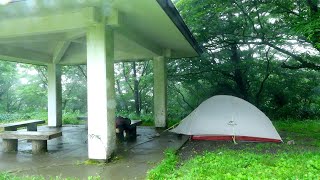 脊振山登山　暴風雨のテント泊　福岡市早良区、佐賀県神埼市　撮影2024.6.22-23
