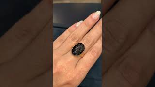 Onyx Intaglio Ring with Medusa