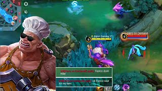 LAYLA IRRITATED BY FRANCO DAMAGE BUILD | MOBILE LEGEND